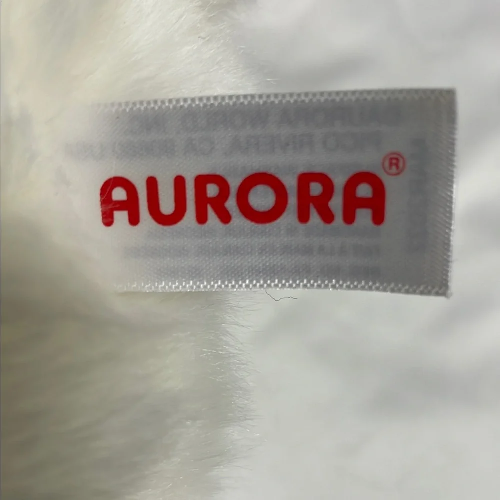 Aurora 9” 2022 White and Black Snowy‎ Owl Plush Toy
